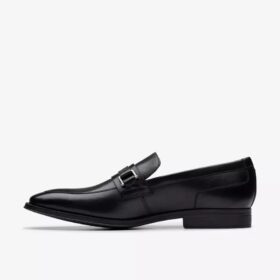 Mocasines Paulton Lo de cuero negro para hombre