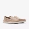 Mocasines sin cordones Flexway Step de ante color arena para hombre Mocasines sin cordones Flexway Step de ante color arena para hombre