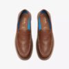 Mocasines sin cordones Flexway Step de cuero marrón claro para hombre en versión slip-on Mocasines sin cordones Flexway Step de cuero marrón claro para hombre en versión slip-on
