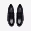 Mocasines Steadwell Bit de cuero negro para hombre