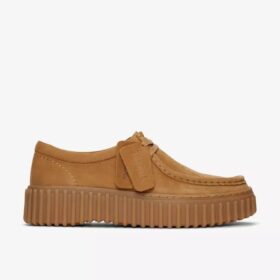 Mocasines Torhill Bee de nubuck color tostado claro para mujer, EE. UU.