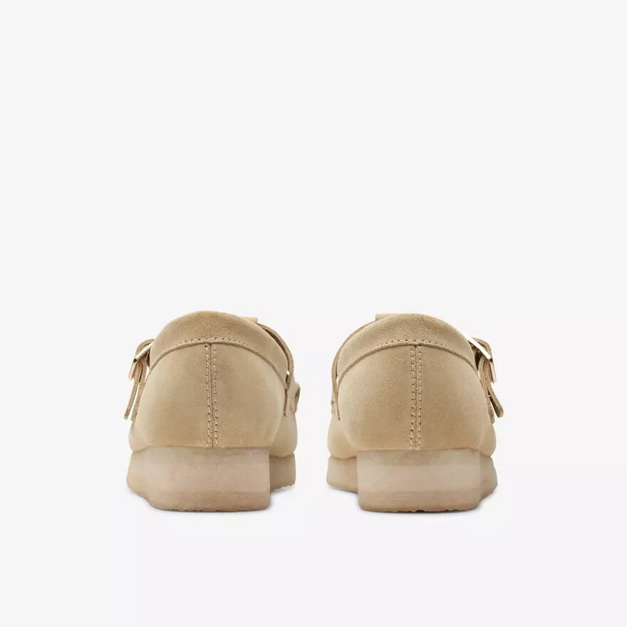 Mocasines Wallabee T-Bar de ante color arce para mujer Mocasines Wallabee T-Bar de ante color arce para mujer