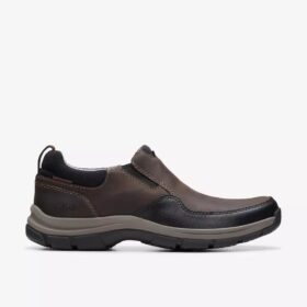Mocasines Walpath Step de cuero marrón oscuro para hombre