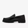 Mocasines Yukoner Penny de cuero negro para hombre Mocasines Yukoner Penny de cuero negro para hombre
