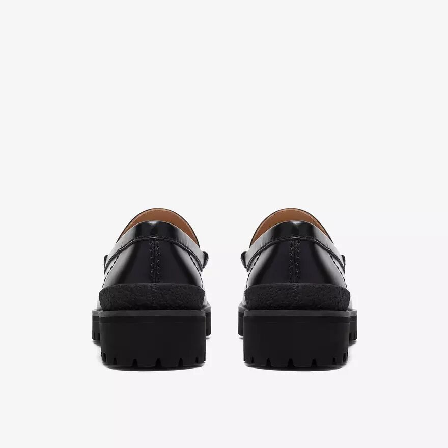 Mocasines Yukoner Penny de cuero negro para hombre Mocasines Yukoner Penny de cuero negro para hombre