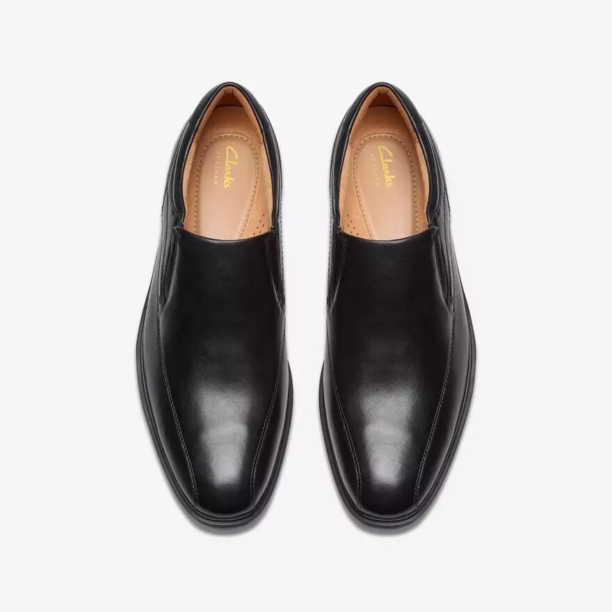 Mocasín de cuero negro Eldredge Step para hombre Mocasín de cuero negro Eldredge Step para hombre