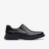 Mocasín de cuero negro Un Briley Step para hombre | clarks Mocasín de cuero negro Un Briley Step para hombre | clarks
