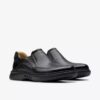 Mocasín de cuero negro Un Briley Step para hombre | clarks Mocasín de cuero negro Un Briley Step para hombre | clarks