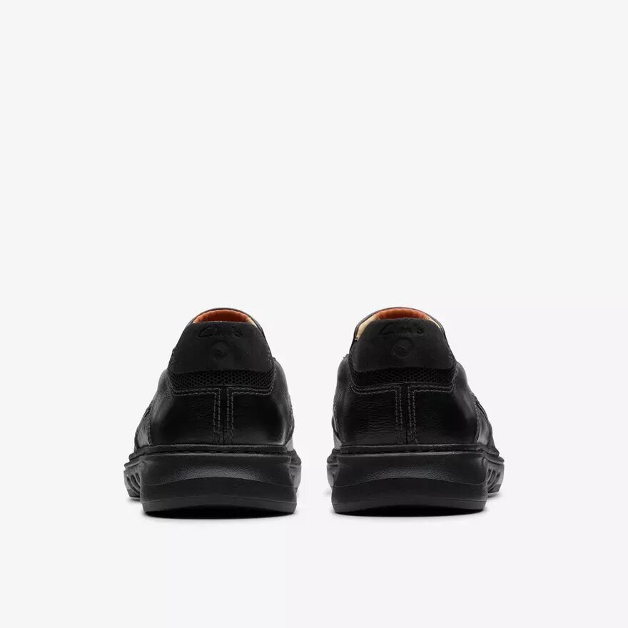 Mocasín de cuero negro Un Briley Step para hombre | clarks Mocasín de cuero negro Un Briley Step para hombre | clarks