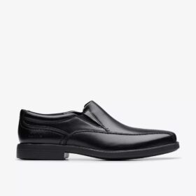Mocasín Dresslite Step de cuero negro para hombre