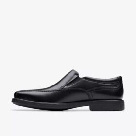 Mocasín Dresslite Step de cuero negro para hombre