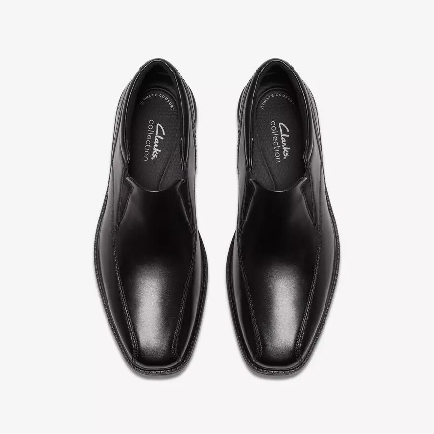 Mocasín Dresslite Step de cuero negro para hombre Mocasín Dresslite Step de cuero negro para hombre