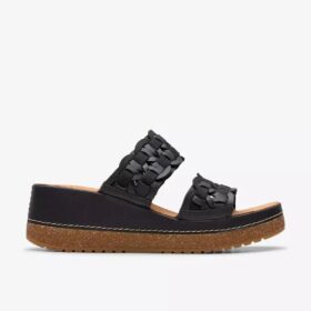 Mules Kassanda para mujer, combinación en negro