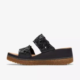Mules Kassanda para mujer, combinación en negro