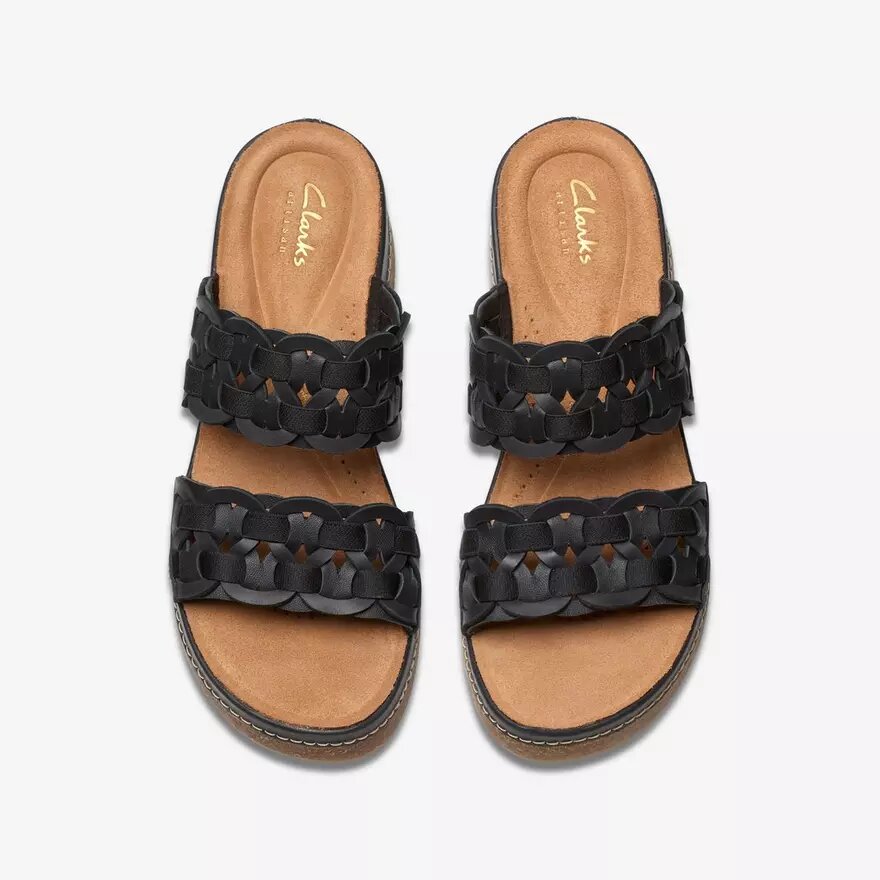 Mules Kassanda para mujer, combinación en negro Mules Kassanda para mujer, combinación en negro