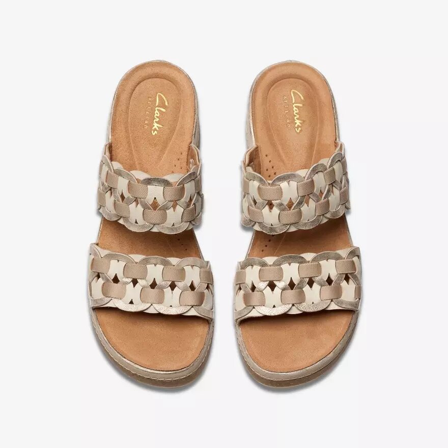 Mules Kassanda para mujer con combinación metalizada Mules Kassanda para mujer con combinación metalizada