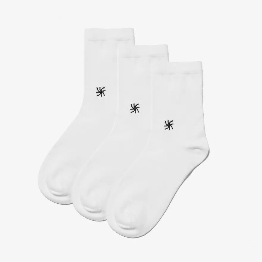 Pack de 3 pares de calcetines cortos Cloud Steppers. Calcetines blancos Pack de 3 pares de calcetines cortos Cloud Steppers. Calcetines blancos