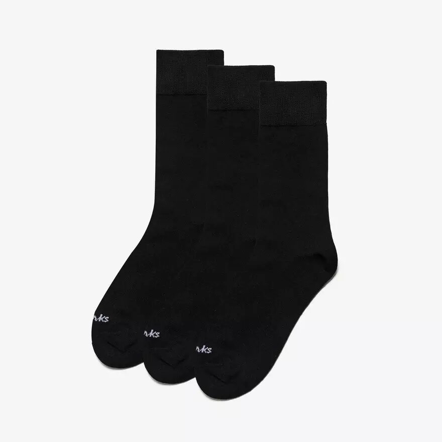 Pack de 3 pares de calcetines cortos informales negros Pack de 3 pares de calcetines cortos informales negros