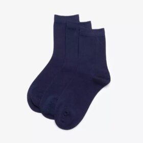 Pack de 3 pares de calcetines de caña media azul marino