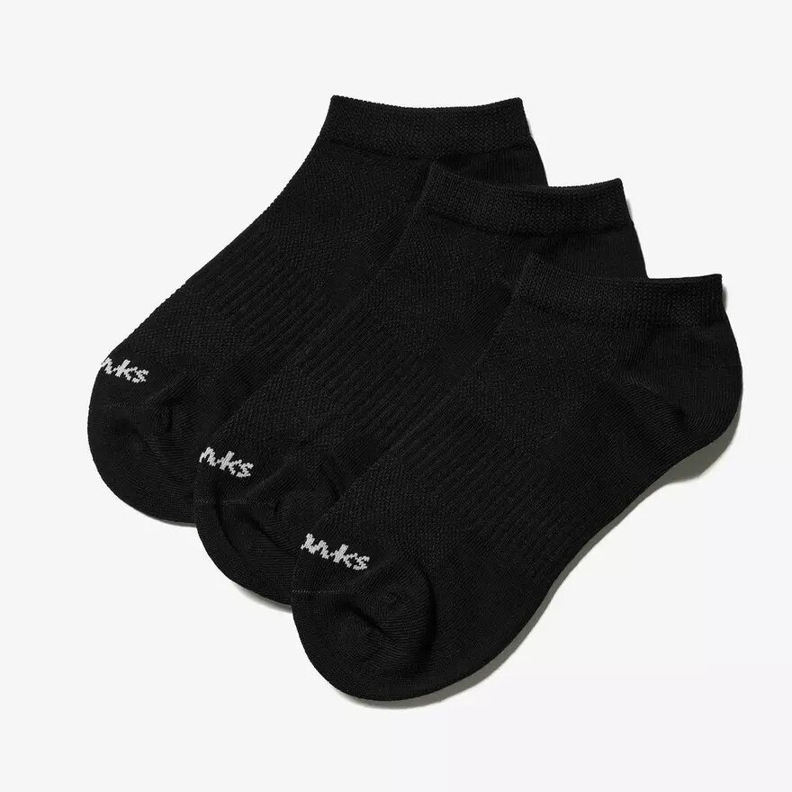 Pack de 3 pares de calcetines deportivos hasta el tobillo, negros Pack de 3 pares de calcetines deportivos hasta el tobillo, negros