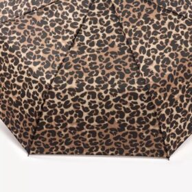 Paraguas de mujer con estampado de leopardo