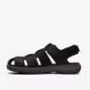Sandalia de cuero negro Guideview Cove para hombre