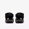 Sandalia de cuero negro Guideview Cove para hombre