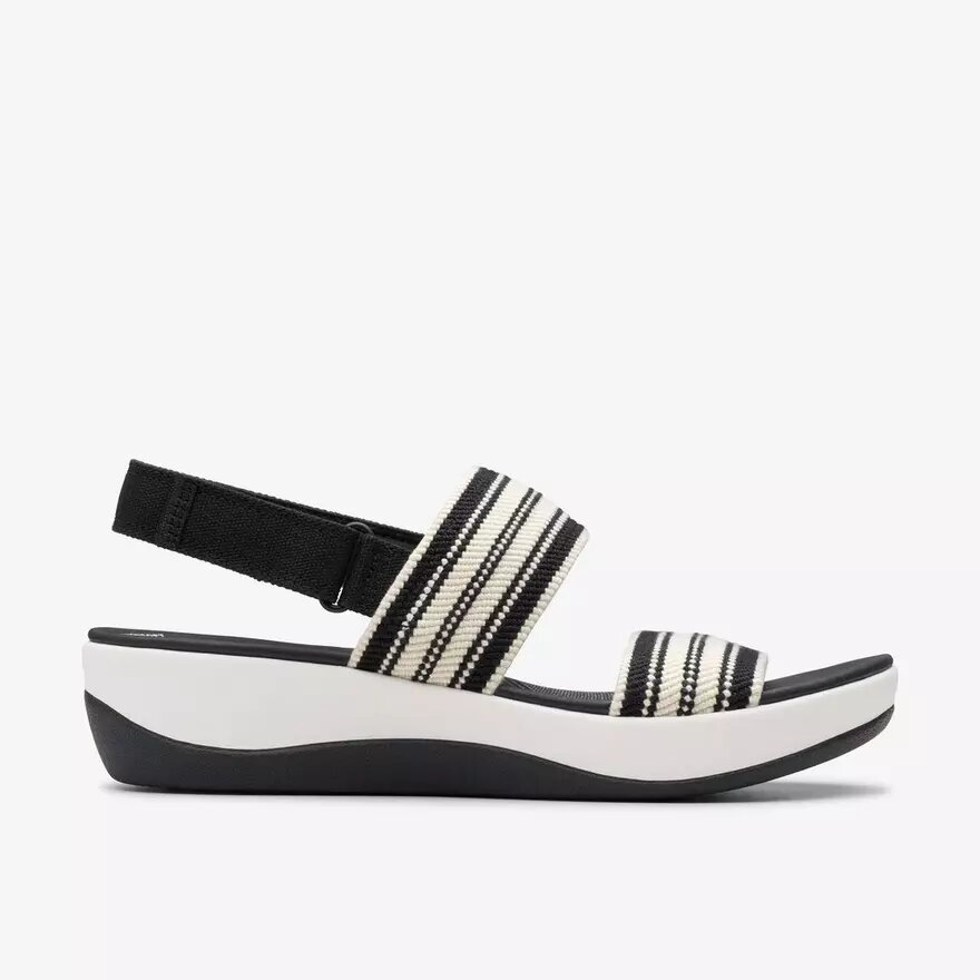 Sandalias Cloudsteppers™ Arla Stroll para mujer, negras y multicolores Sandalias Cloudsteppers™ Arla Stroll para mujer, negras y multicolores