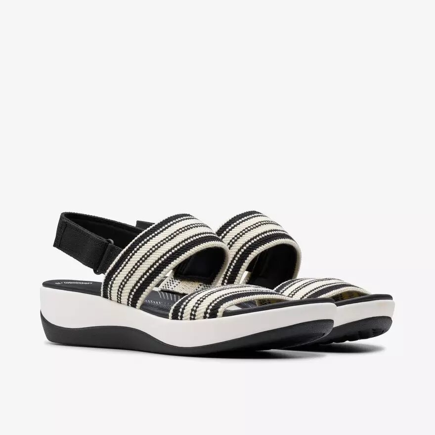 Sandalias Cloudsteppers™ Arla Stroll para mujer, negras y multicolores Sandalias Cloudsteppers™ Arla Stroll para mujer, negras y multicolores