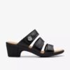Sandalias de tacón Emily 2 Adella de piel negra para mujer Sandalias de tacón Emily 2 Adella de piel negra para mujer