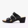 Sandalias de tacón Emily 2 Adella de piel negra para mujer Sandalias de tacón Emily 2 Adella de piel negra para mujer