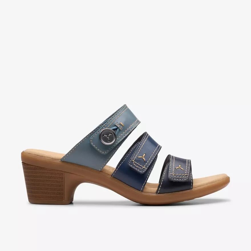 Sandalias de tacón Emily 2 Adella para mujer, azul marino y multicolor Sandalias de tacón Emily 2 Adella para mujer, azul marino y multicolor