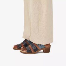 Sandalias de tacón Emily 2 Adella para mujer, azul marino y multicolor