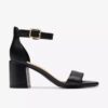 Sandalias de tacón Ezoria Mae de piel negra para mujer Sandalias de tacón Ezoria Mae de piel negra para mujer