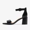 Sandalias de tacón Ezoria Mae de piel negra para mujer Sandalias de tacón Ezoria Mae de piel negra para mujer
