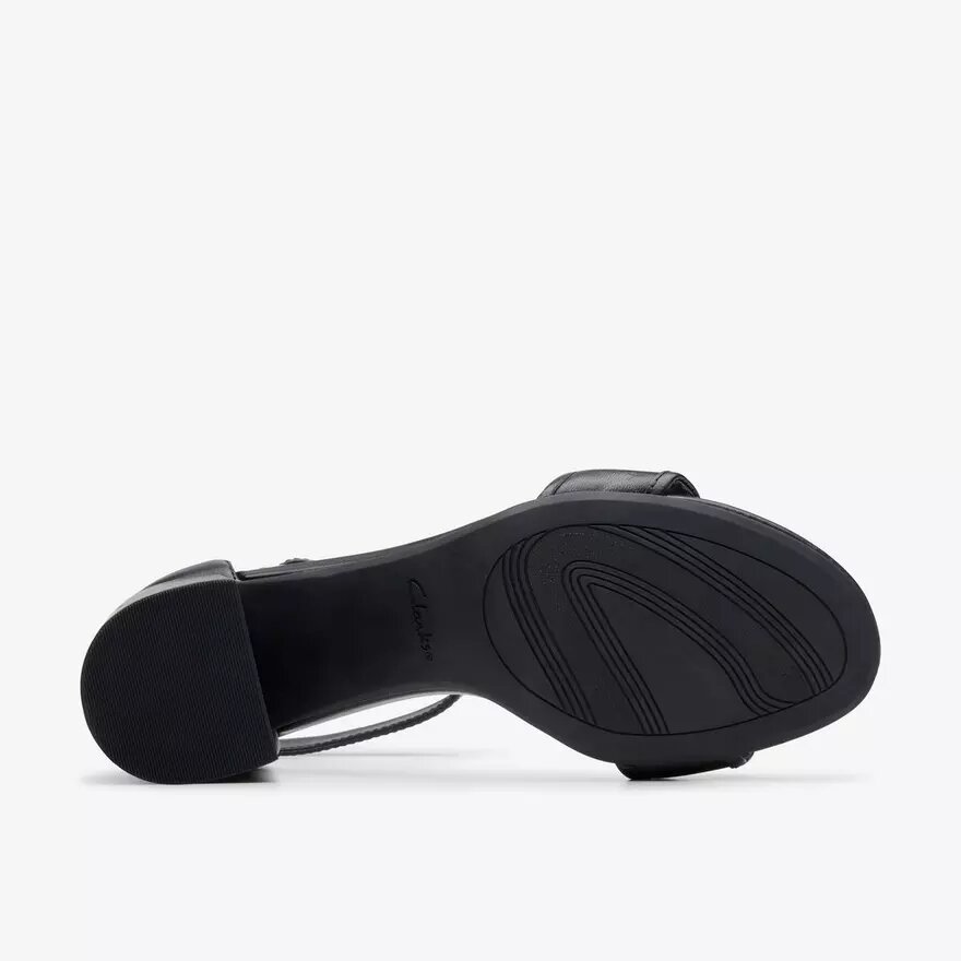 Sandalias de tacón Ezoria Mae de piel negra para mujer Sandalias de tacón Ezoria Mae de piel negra para mujer