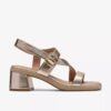Sandalias de tacón Jaylan Sol Champagne para mujer