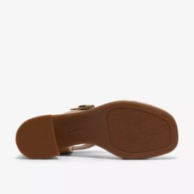 Sandalias de tacón Jaylan Sol Champagne para mujer