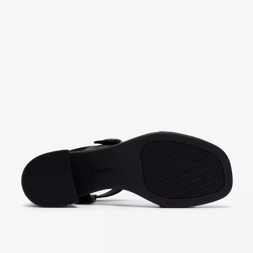 Sandalias de tacón Jaylan Sol de piel negra para mujer Sandalias de tacón Jaylan Sol de piel negra para mujer