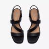 Sandalias de tacón Jaylan Sol de piel negra para mujer Sandalias de tacón Jaylan Sol de piel negra para mujer