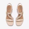 Sandalias de tacón Jaylan Sol para mujer, de piel en color blanco roto Sandalias de tacón Jaylan Sol para mujer, de piel en color blanco roto