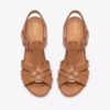 Sandalias de tacón Kymber Glow de cuero color tostado para mujer Sandalias de tacón Kymber Glow de cuero color tostado para mujer