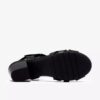 Sandalias de tacón Kymber Glow de cuero negro para mujer