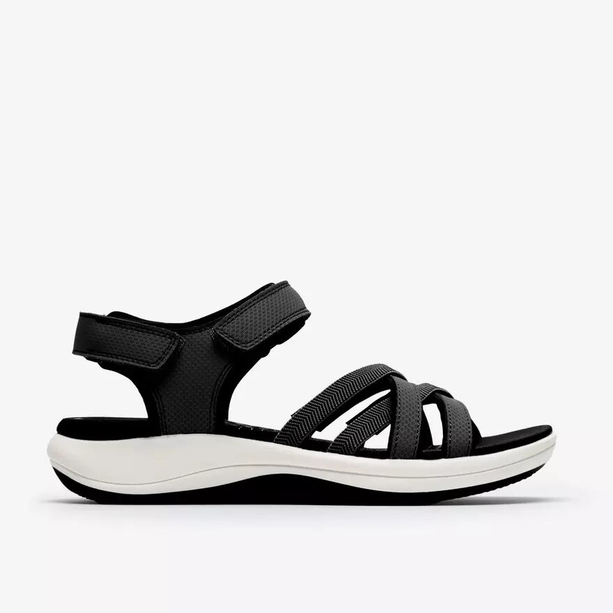 Sandalias de tiras Mira Shore negras para mujer Sandalias de tiras Mira Shore negras para mujer