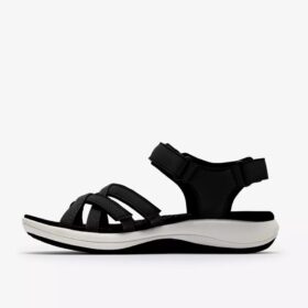 Sandalias de tiras Mira Shore negras para mujer