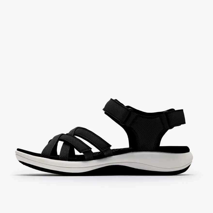 Sandalias de tiras Mira Shore negras para mujer Sandalias de tiras Mira Shore negras para mujer