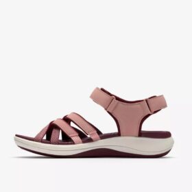 Sandalias de tiras Mira Shore para mujer, color granate