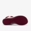 Sandalias de tiras Mira Shore para mujer, color granate