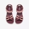 Sandalias de tiras Mira Shore para mujer, color granate