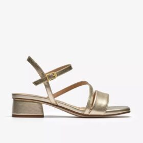 Sandalias de tiras Serina35 para mujer en color oro suave